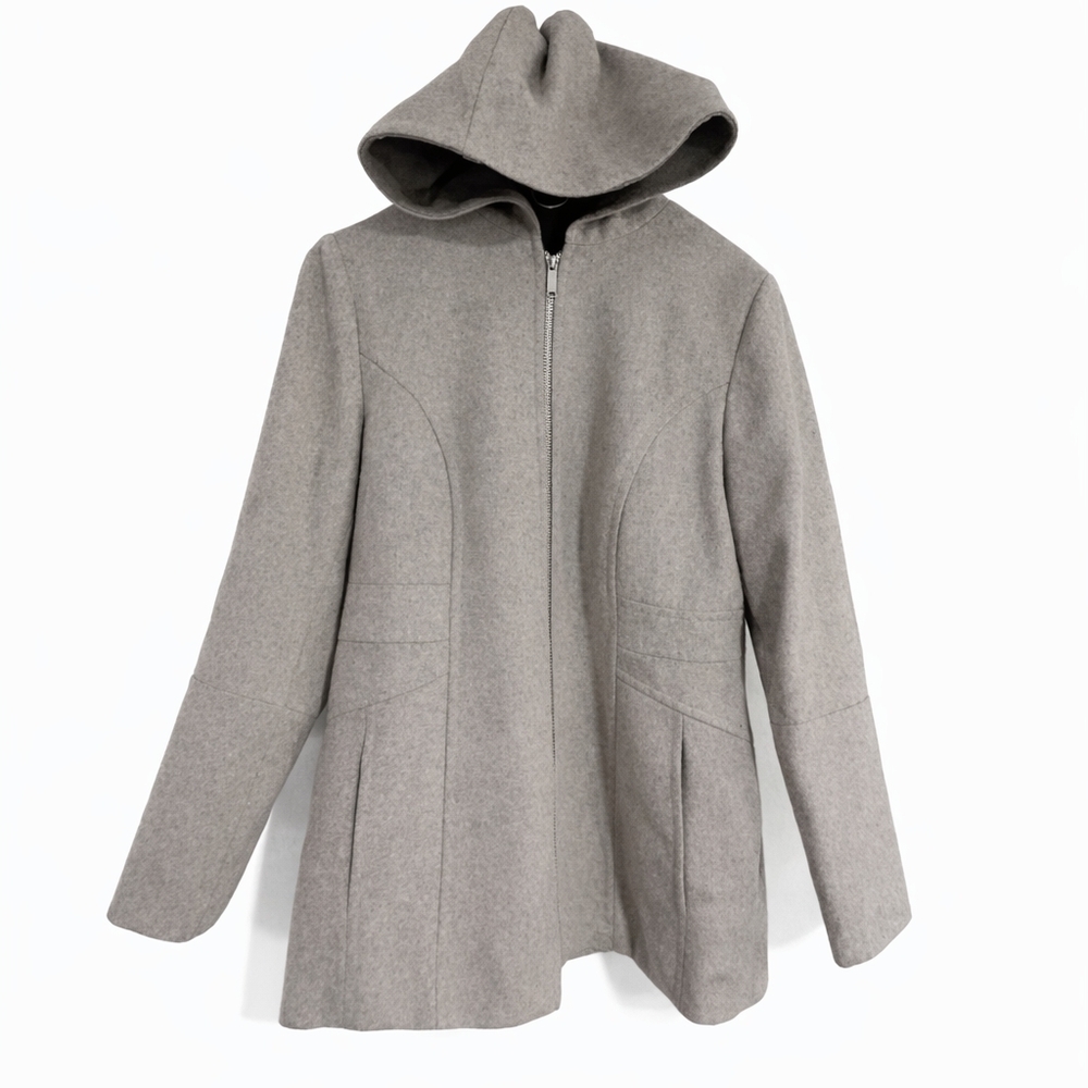 London Fog Women's Gray Hooded Cape